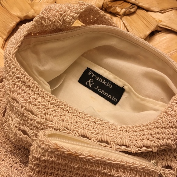 Crochet tan bag - Picture 2 of 4